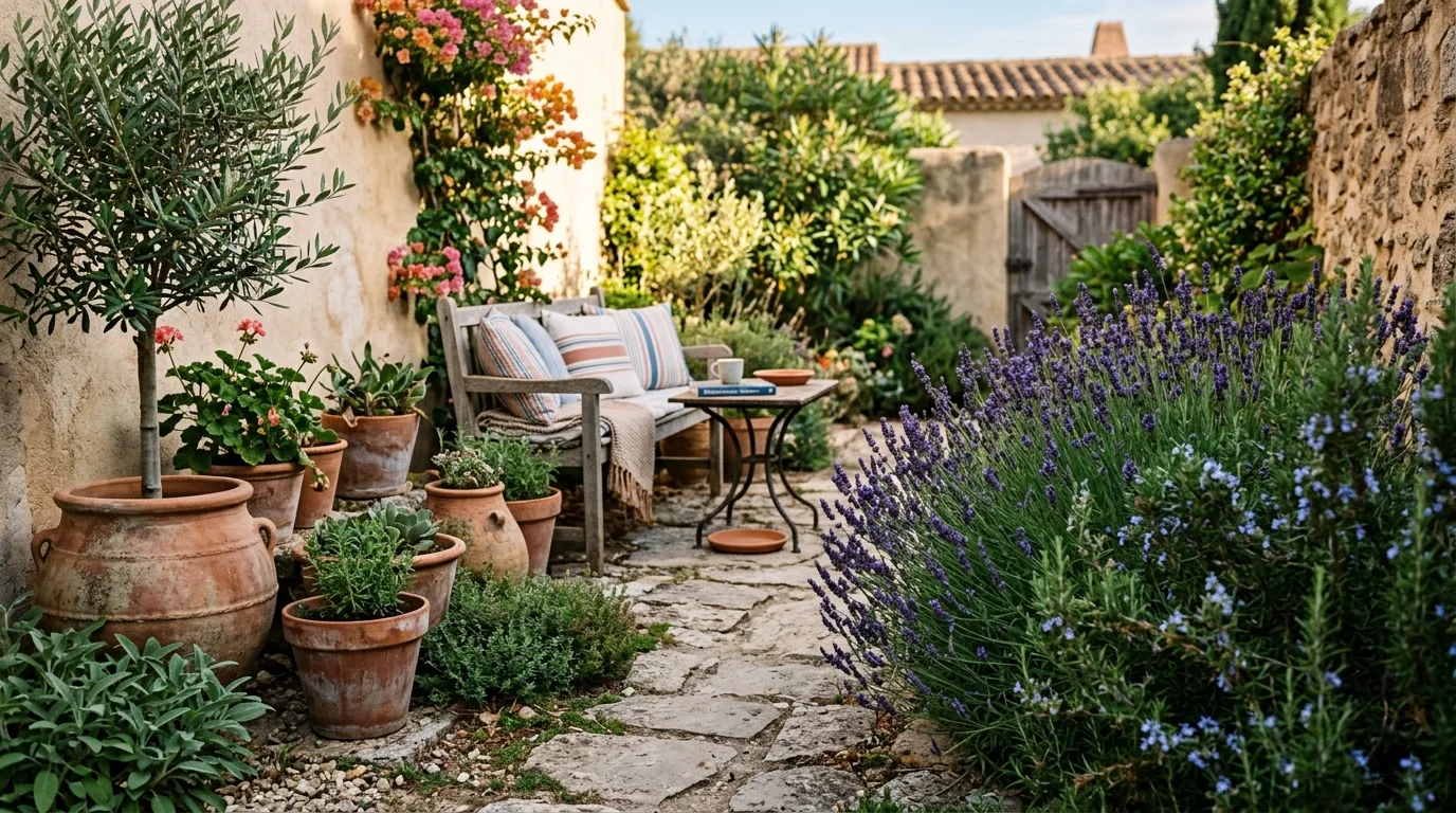 Textured Paving With Soft Shade